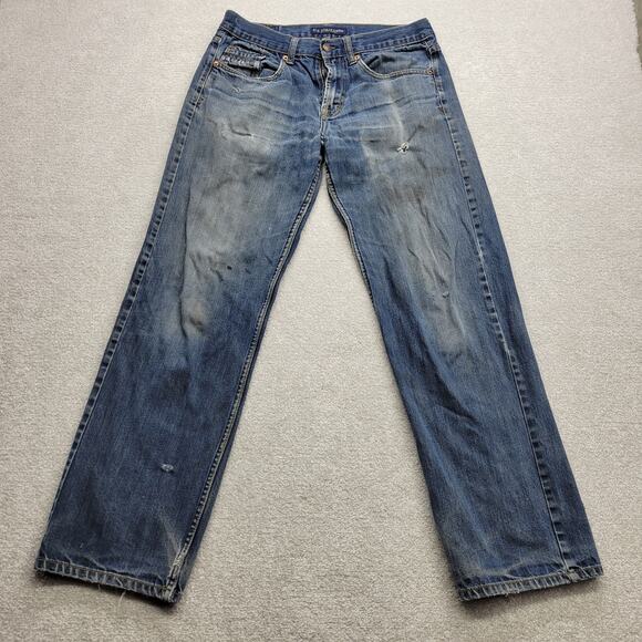 Vintage U.S. Polo Assn 32x32 Men’s Blue Jeans Light Distressed Denim Casual - Picture 1 of 10